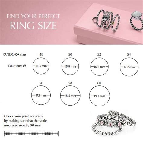 pandora ring sizes uk